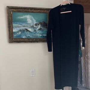 James Perse Navy Open Front Cardigan